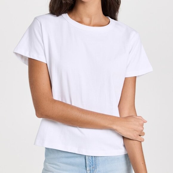 LESET Tops - Leset The Margo Tee in White, Size S